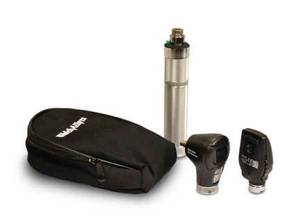Welch Allyn 3.5V Diagnostic Set with LED Otoscope, Coaxial LED Ophthalmoscope, C-Cell Battery Handle, Soft Case