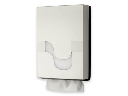Megamini White Dispenser For Folded hand Towel