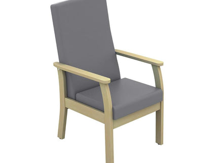 Sunflower Atlas Patient Mid Back Arm Chair - Anti Bac Vinyl Grey