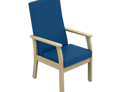 Sunflower Atlas Patient Mid Back Arm Chair - Anti Bac Vinyl Navy
