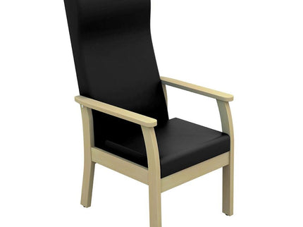 Sunflower Atlas Patient High Back Arm Chair - Anti Bac Vinyl Black
