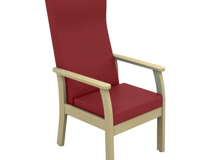 Sunflower Atlas Patient High Back Arm Chair - Anti Bac Vinyl Red Wine