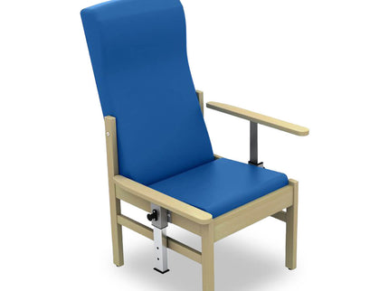 Sunflower High Back Atlas Patient Arm Chair with Drop Arms Navy