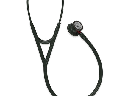 3M Littmann Cardiology IV Stethoscope Black Tube and Black Chestpiece with Red Stem