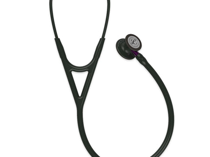 3M Littmann Cardiology IV Stethoscope Black Tube and Black Chestpiece with Violet Stem
