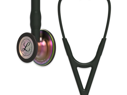 3M Littmann Cardiology IV Diagnostic Stethoscope - Black with Rainbow Chestpiece Black with Rainbow Chestpiece