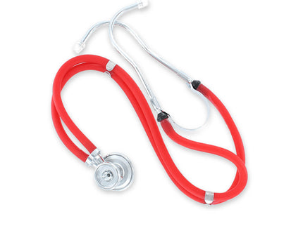 Timesco Twin Tube (Sprague Rappaport) Stethoscope - Red