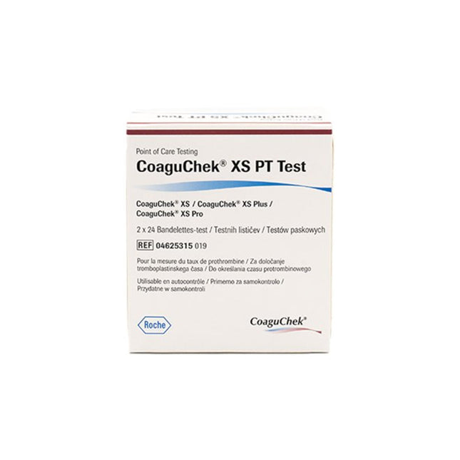 CoaguChek®  XS PT Strips for XS Pro and XS Plus Diagnostic Meter, pack of 48