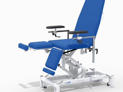 Medi-Plinth Electric Phlebotomy Chair Mid Blue