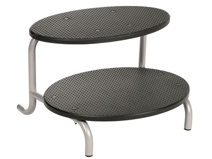 Sunflower Oval Double Tier Couch Step Grey