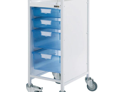 Sunflower Vista 30 Trolley, 2 Single and 2 Double Trays - Blue Trays