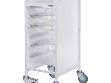 Sunflower Vista 30 Trolley, 2 Single and 2 Double Trays - Clear Trays Clear Trays