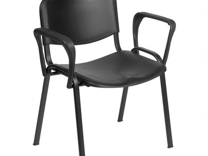 Sunflower Venus Visitor Chair with Arms Black