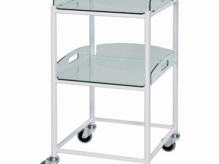 Sunflower Small Dressing Trolley with 2 Glass Effect Shelves