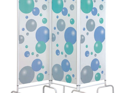 Sunflower 3 Panel Mobile Folding Ward Screen - Bubble Design Bubble Design