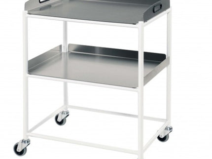 Sunflower Medium Dressing Trolley with 2 Stainless Steel Trays Stainless Steel