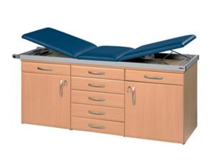 Sunflower 3 Section Treatment Couch System with Beech Base Beech Base with Navy Upholstery
