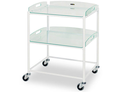 Sunflower Medium Dressing Trolley with 2 Glass Effect Trays