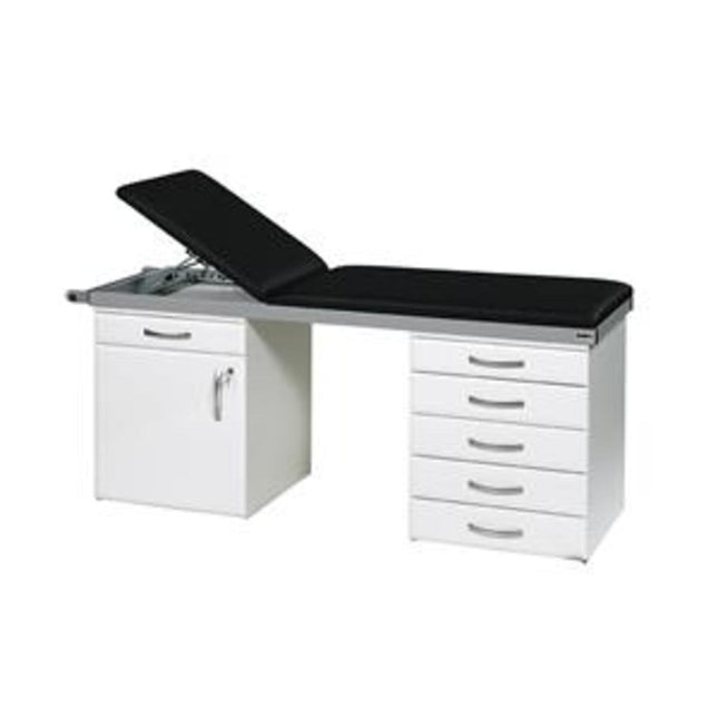 Sunflower 2 Section Specialist Couch System with White Base White Base with Black Upholstery
