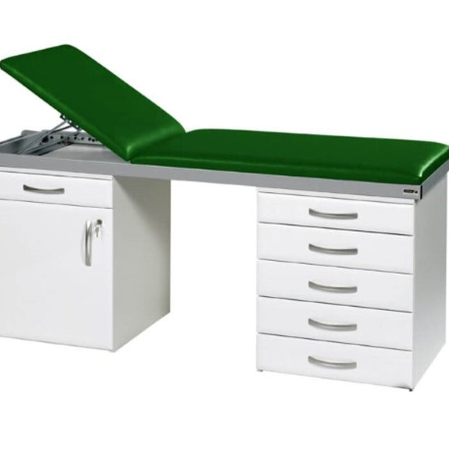 Sunflower 2 Section Specialist Couch System with White Base White Base with Green Upholstery