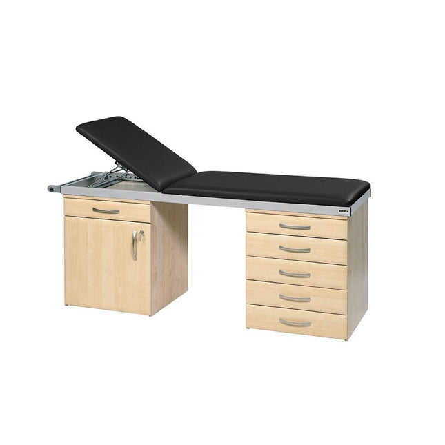 Sunflower 2 Section Specialist Couch System with Maple Base Maple Base with Black Upholstery