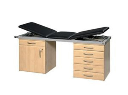 Sunflower 3 Section Specialist Couch System with Maple Base Maple Base with Black Upholstery