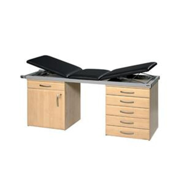 Sunflower 3 Section Specialist Couch System with Maple Base Maple Base with Black Upholstery