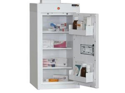 Sunflower Medicine Cabinet with 3 Shelves, 2 Door Trays and 1 Door  60 x 30 x 30cm