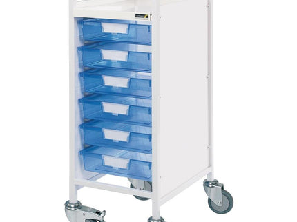Sunflower Vista 30 Trolley, 6 Single Trays -  Blue Trays