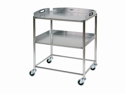 Sunflower Medium Surgical Trolley with 2 Stainless Steel Trays Stainless Steel