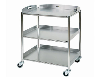 Sunflower Medium Surgical Trolley with 3 Stainless Steel Trays