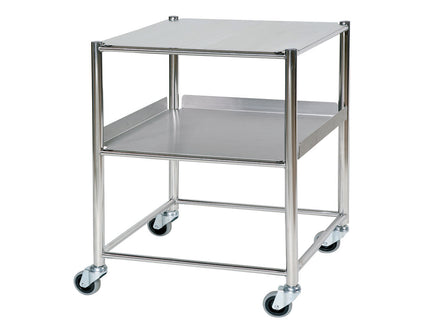 Sunflower Medium Surgical Trolley with 1 Stainless Steel Shelf and 1 Tray
