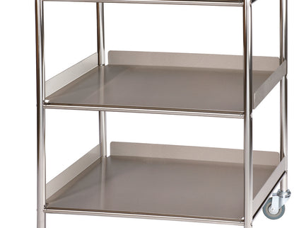 Sunflower Medium Surgical Trolley with 1 Stainless Steel Shelf and 2 Trays