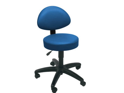 Sunflower Gas Lift Stool with Back Rest - Navy Navy