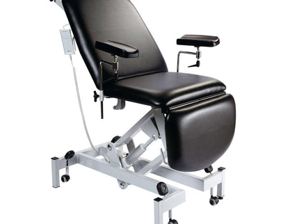 Sunflower Fusion Phlebotomy Chair with Electric Height Adjustment Black