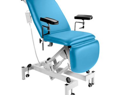 Sunflower Fusion Phlebotomy Chair with Electric Height Adjustment Mid Blue