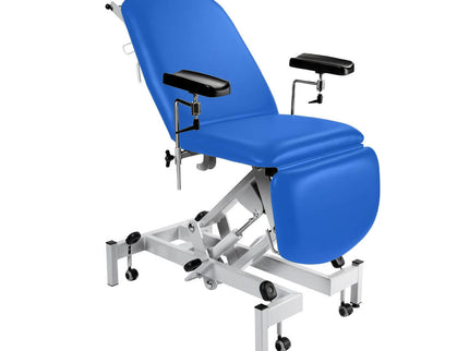 Sunflower Fusion Phlebotomy Chair with Hydraulic Height Adjustment Mid Blue
