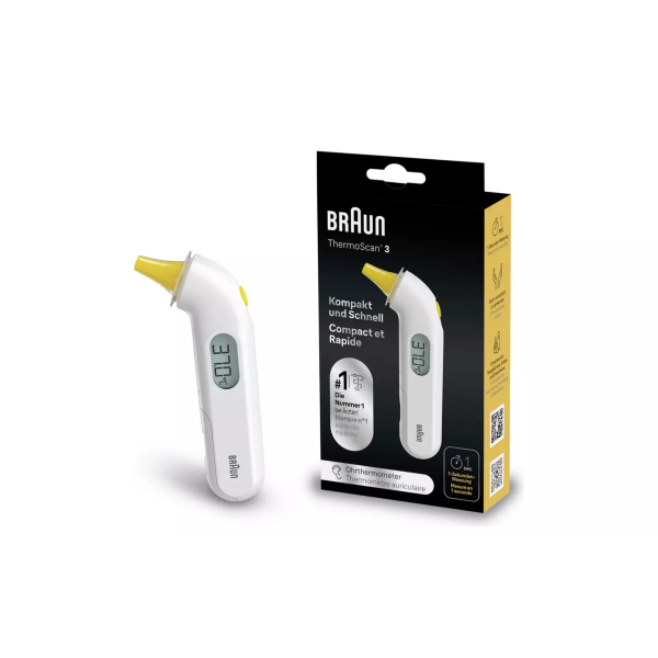 Braun ThermoScan 3 Ear Thermometer IRT3030 White