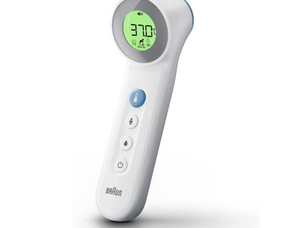 Braun No Touch and Touch Thermometer with Age Precision White