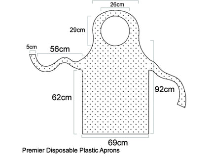 Disposable Plastic Aprons Roll Transparent