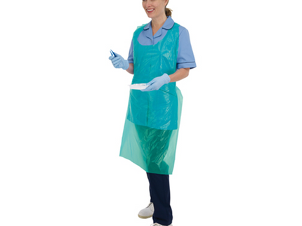 Disposable Plastic Aprons Roll Green