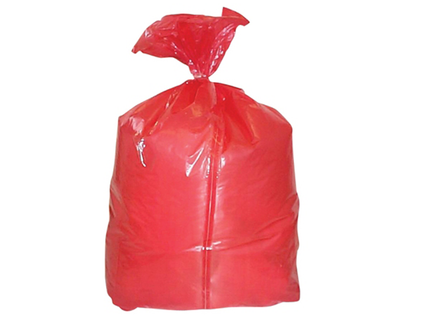 Disposable Polythene Laundry Bags Red (46 x 76 cm)