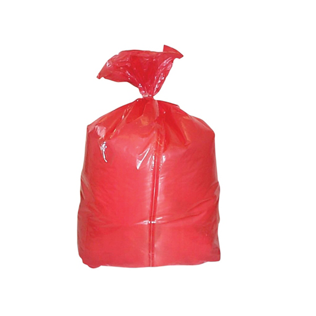 Disposable Polythene Laundry Bags Red (46 x 76 cm)