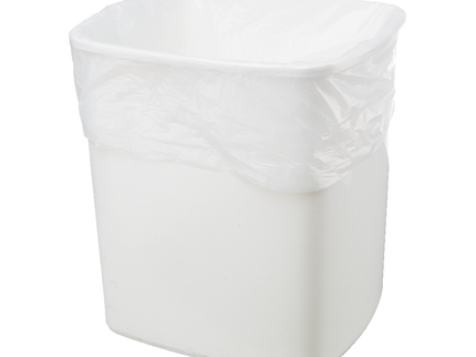 Polythene Pedal Bin Liners White (27.9 x 45.7 cm)