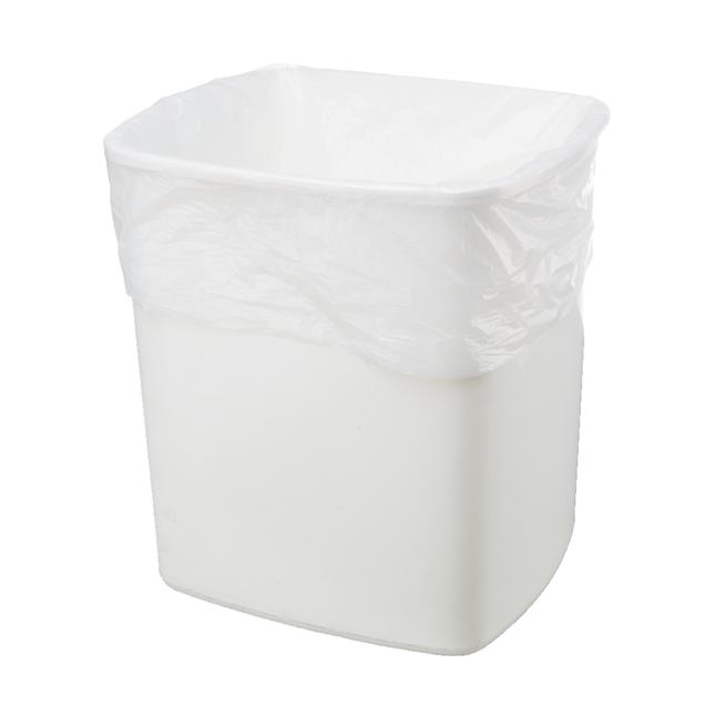Polythene Swing Bin Liners White (33 x 76 cm)