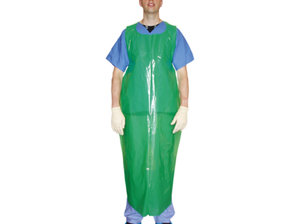 Heavy–Duty Disposable Aprons Roll Green