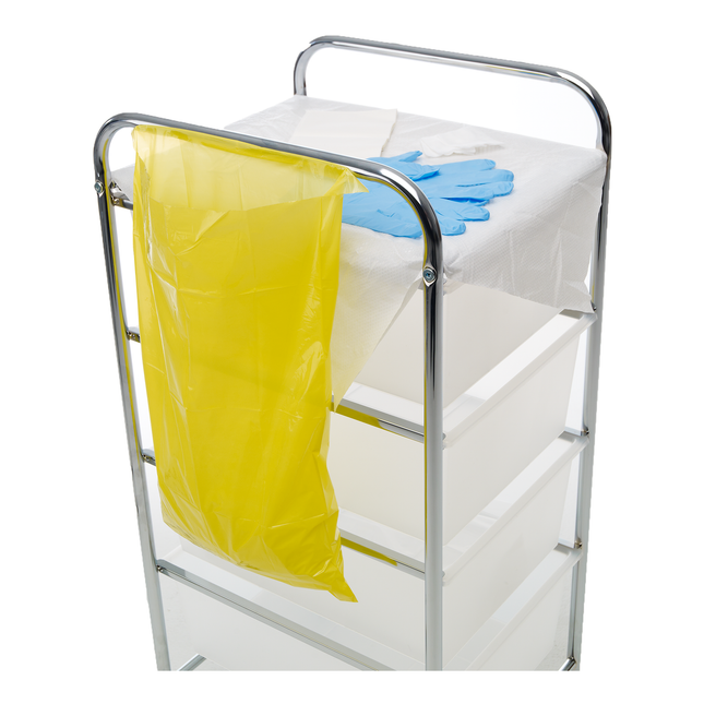 Disposable Polythene Locker Waste Bags Yellow (26 x 46 cm)