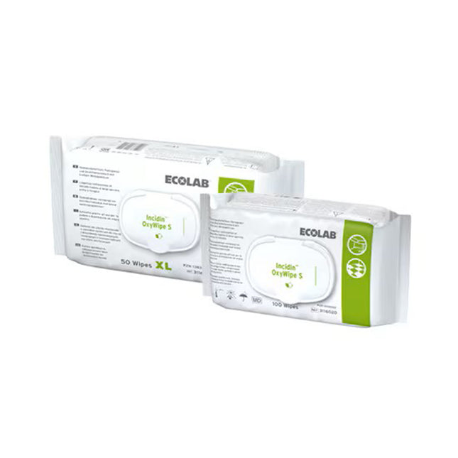 Incidin™ OxyWipe S Cleaner & Disinfectant Wipes
