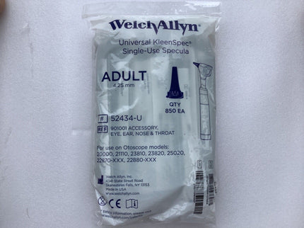 Welch Allyn Kleenspec Specula 52434-U (Adult) x 850