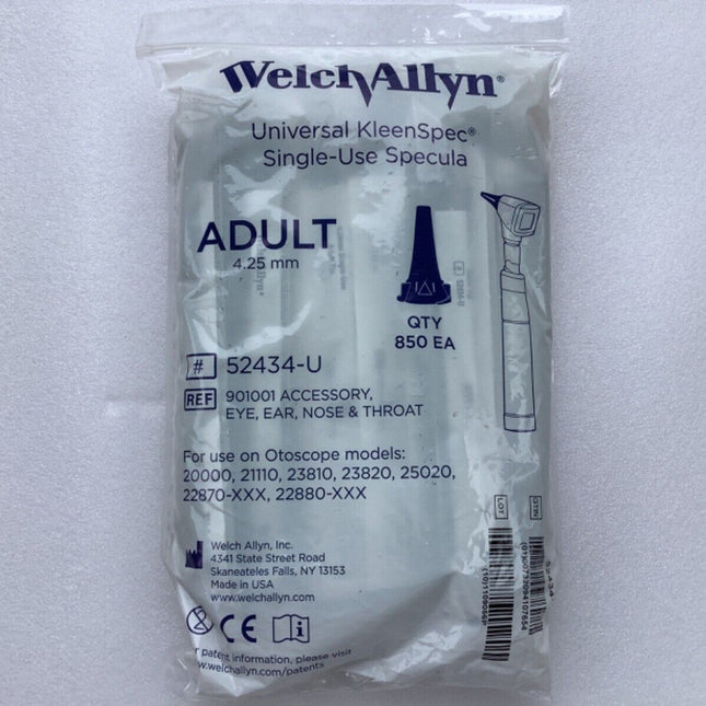 Welch Allyn Kleenspec Specula 52434-U (Adult) x 850